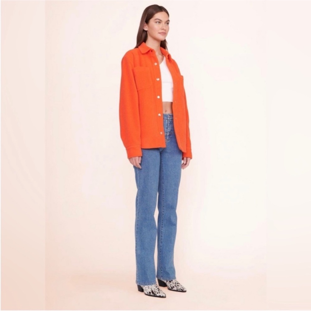 Staud Voyaging Quilted Jacket in Orange - Size Large